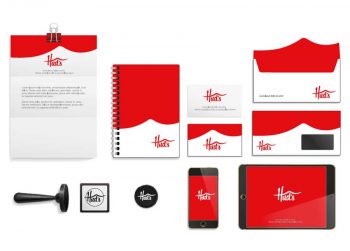 Huds logo alternatif kartvizit antetli telefon kurumsal kimlik tasarimi
